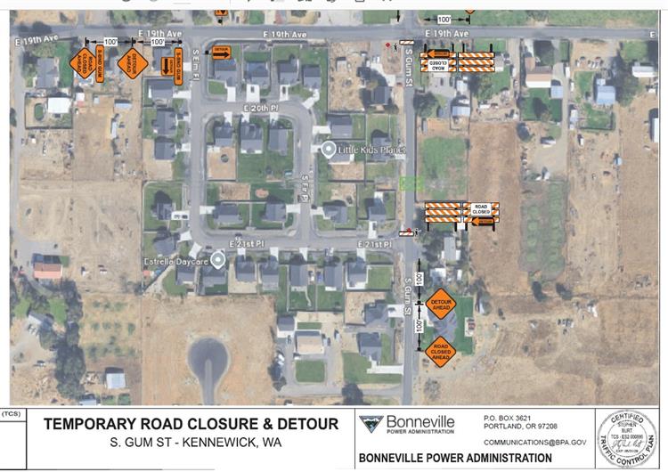 S Gum St Closure & Detour