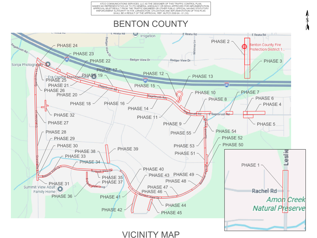 Sagebrush traffic detour