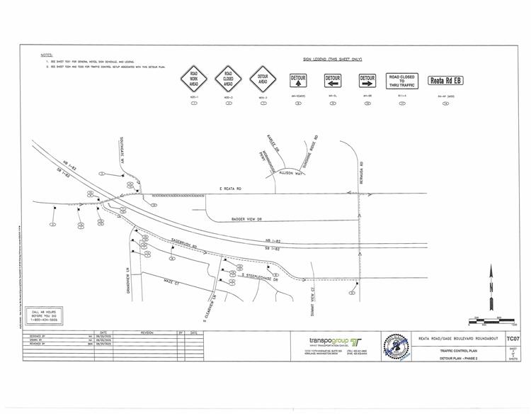 Reata Road Detour Route Engineering Illustration 2