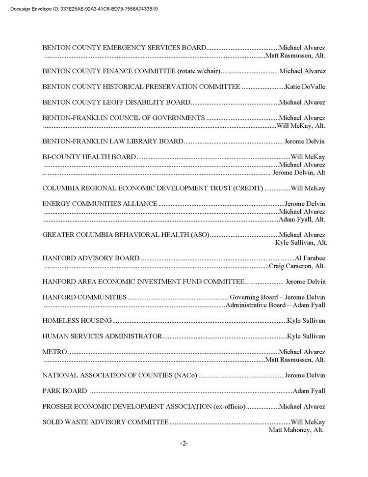 BENTON COUNTY EMERGENCY SERVICES BOARD