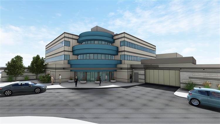 A digital rendering of the Columbia Valley Center for Recovery